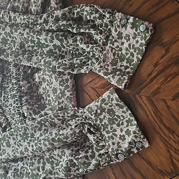 Heartloom Benet Green Floral Tiered Dress Size Large - Picture 10 of 15